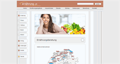 Desktop Screenshot of ernaehrung.ch