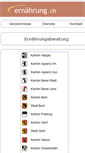 Mobile Screenshot of ernaehrung.ch